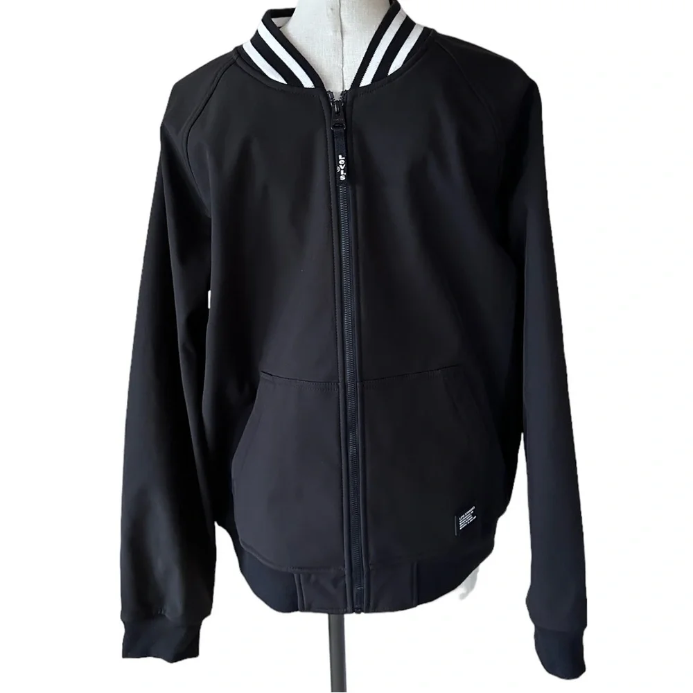 NWT Levi's Men's Softshell Varsity Bomber Jacket Black Large
